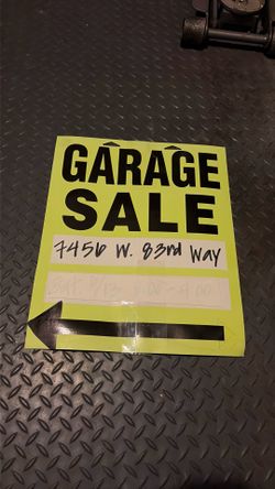 Yard Sale - Garage Sale - Estate Sale