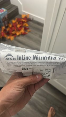 MSR InLine MicroFilter Water Filter Survival Straw