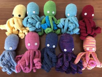 Hand Knit Octopus