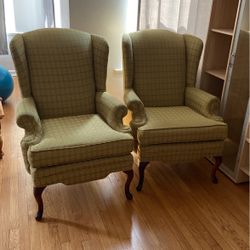 2 Wingback Chairs 