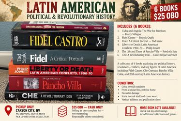 LATIN AMERICAN POLITICAL & REVOLUTIONARY HISTORY — 6 BOOKS — $25 OBO
