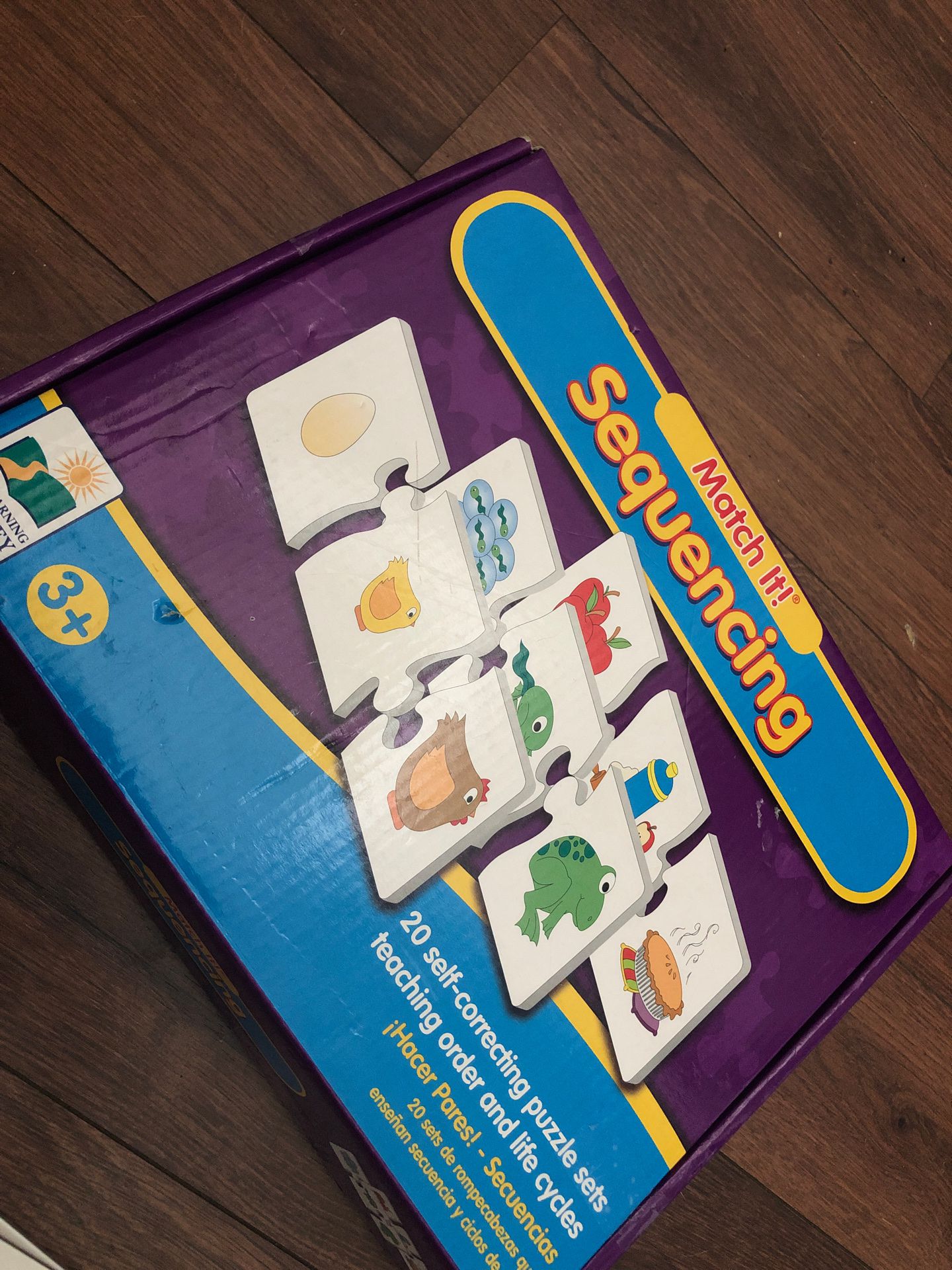 The learning journey - sequencing puzzle for preschoolers - homeschool. Teaching