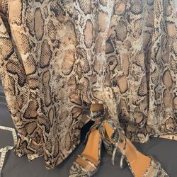 Blouse With  4 Inches Heels Shoes