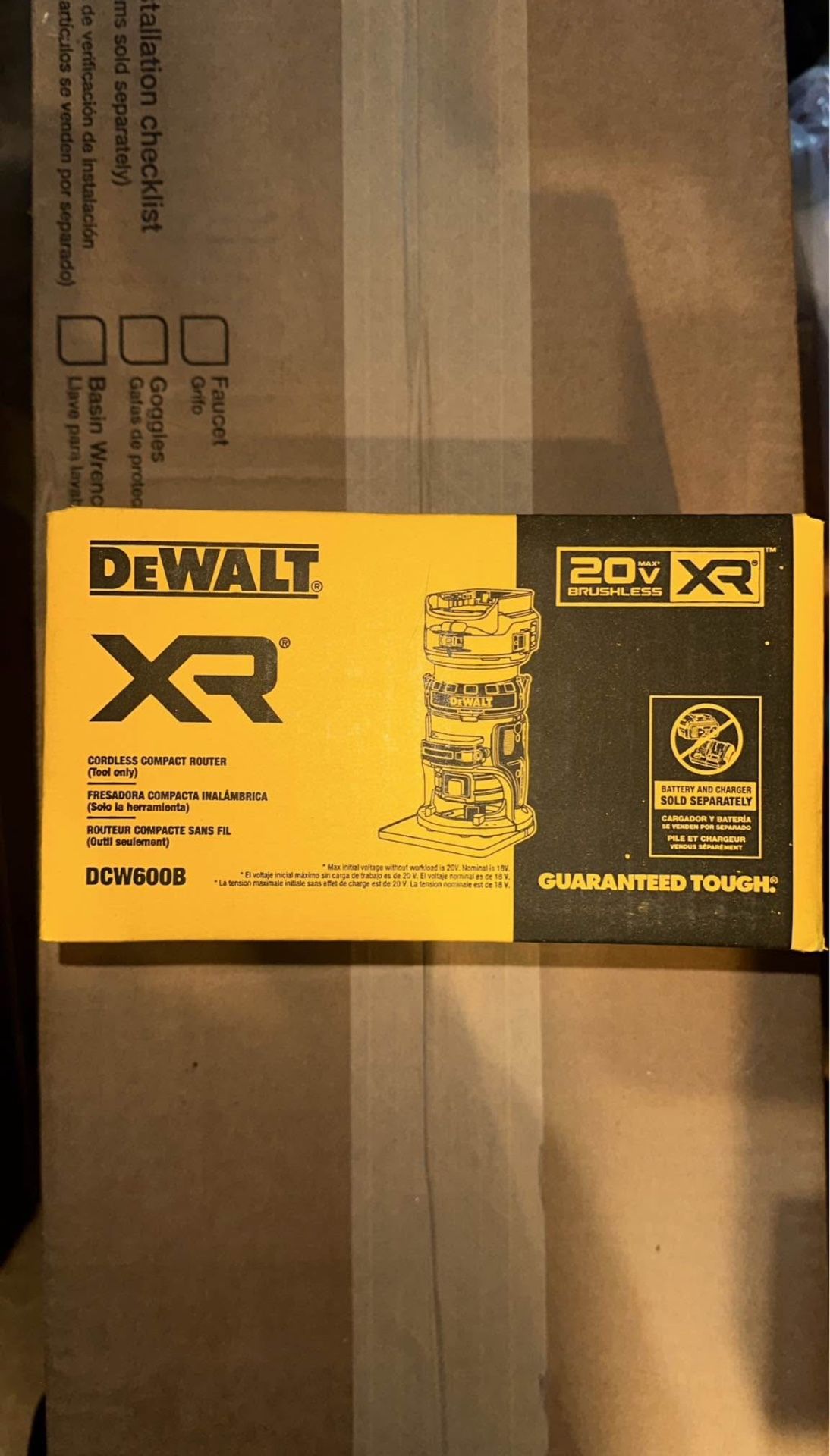 DEWALT XR 1/4-in Router Variable Speed Brushless Fixed Cordless