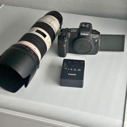 Canon EOS R & EF 70-200mm f2.8 lens