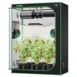VIVOSUN Grow Tent, 48"x48"x80" High Reflective Mylar with Observation Window