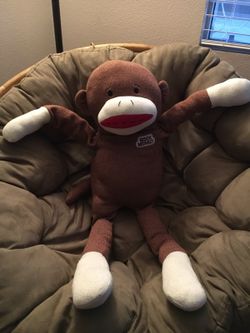 Extra Large Jumbo Sock Monkey Measuring a whopping 3 feet 9"