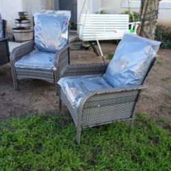 Two piece patio chair set outdoor patio furniture brand new patio chairs 2 pieces 🆕🚎🚛🆕