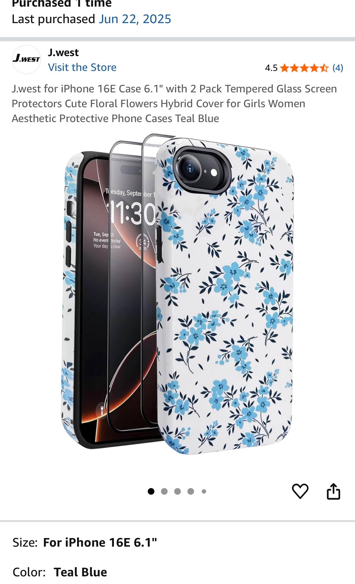 iPhone 16e Phone Case with Screen Protectors