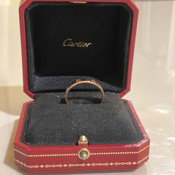 Men Cartier Rose Gold Ring • NEW 