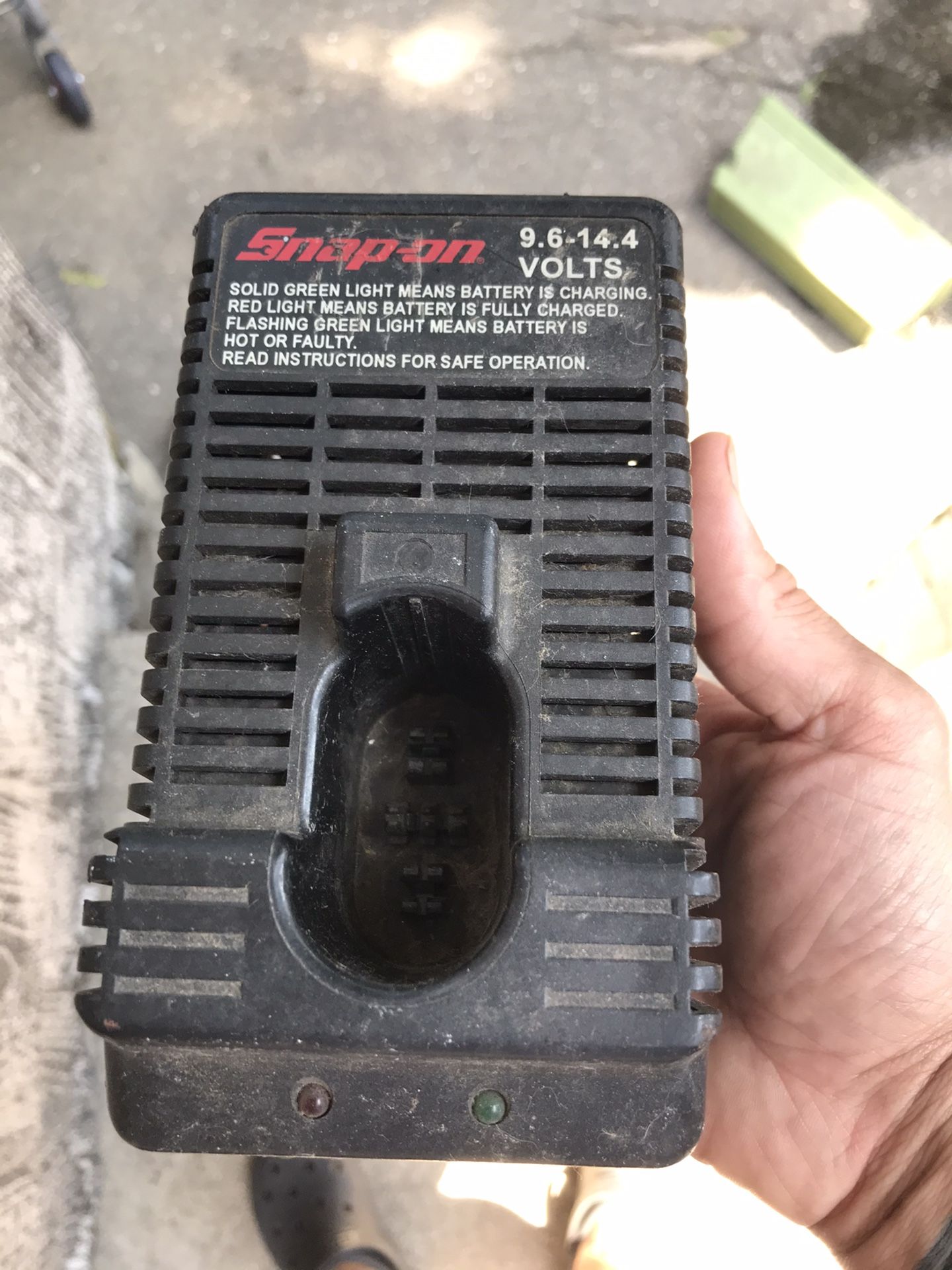 Snap on charger.