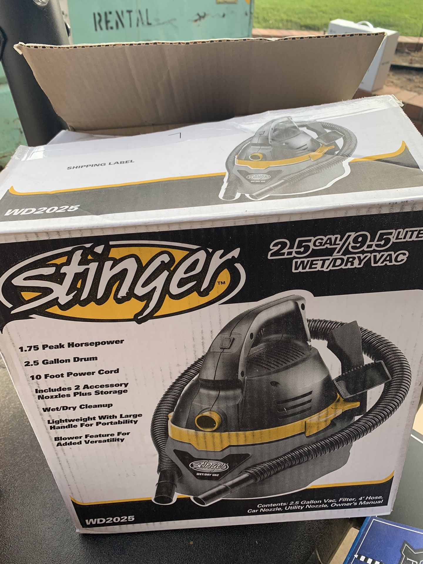 Stinger WD2025 Wet/Dry Vac