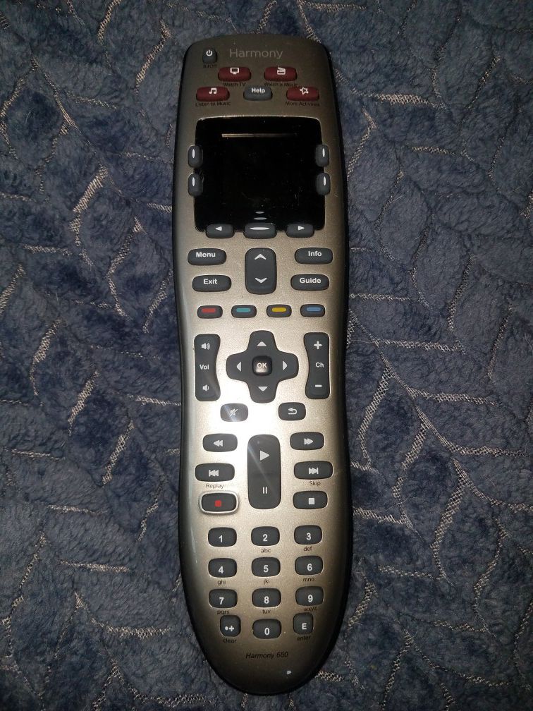 All in one Harmony 650 remote controller
