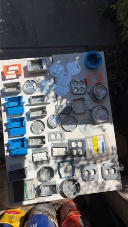 Mixed Lot Electrical Boxes and Cover Plates