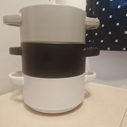 Mikasa Ceramic Soup Bowls With Handles Set of 3