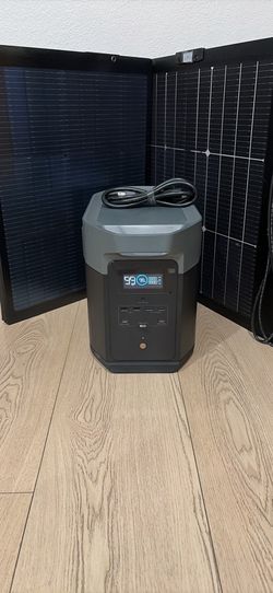 EF ECOFLOW Portable Power Station DELTA Max, 2000W LFP Solar Generator, Full Charge in 1 Hr, 2016Wh Solar Powered Generator for Home Backup +220W Sola