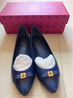 Tory Burch Blue Flats