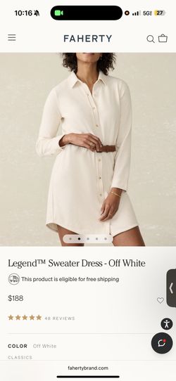 Faherty Legend Sweater Dress 