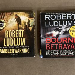 2 Robert Ludlum Audiobooks on CD,