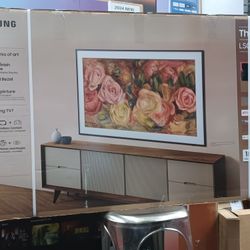 65" Screen QLED Frame TV By Samsung.  2024 Model.  Original Box SEALED With Wallmount. 