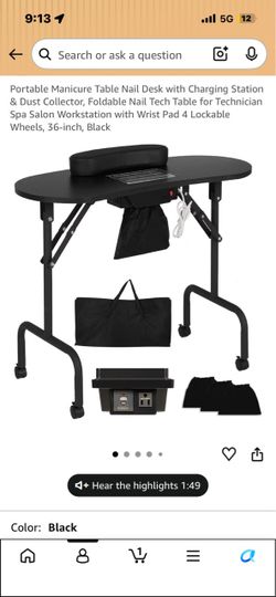 Manicure table