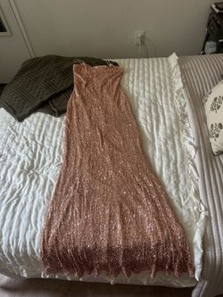 Gold sequin dress/gown