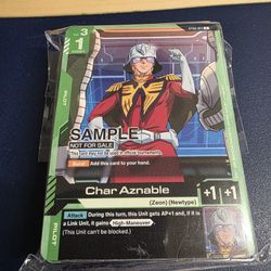Gundam Demo Half Deck Char Aznable Card Game Bandai Namco