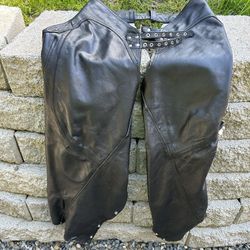 Black Leather Chaps