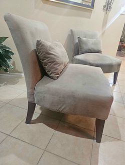 Gray Suede Chairs
