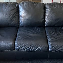 Black Sofa and Love Seat