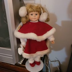 Winter Doll On Stand