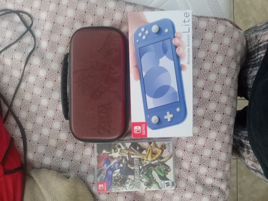 Nintendo Switch Lite With Charger Carrying Case And Memory Card