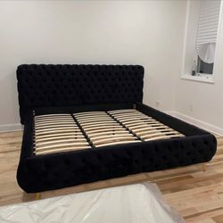 Black Velvet Bed frame