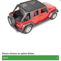 Jeep Wrangler Safari Sun Screen