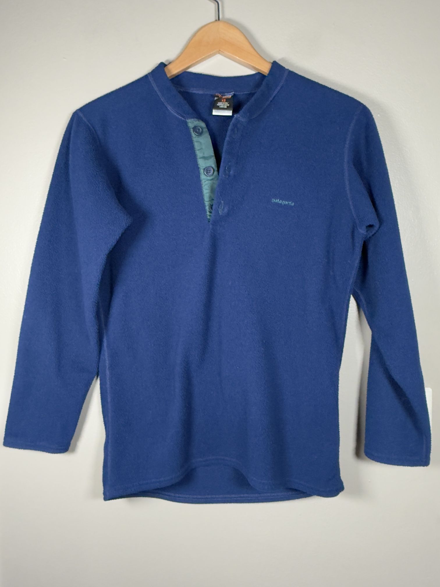 Vintage Patagonia Capilene 1/4 button Fleece size XS Made in USA