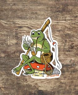 420 fishing sticker