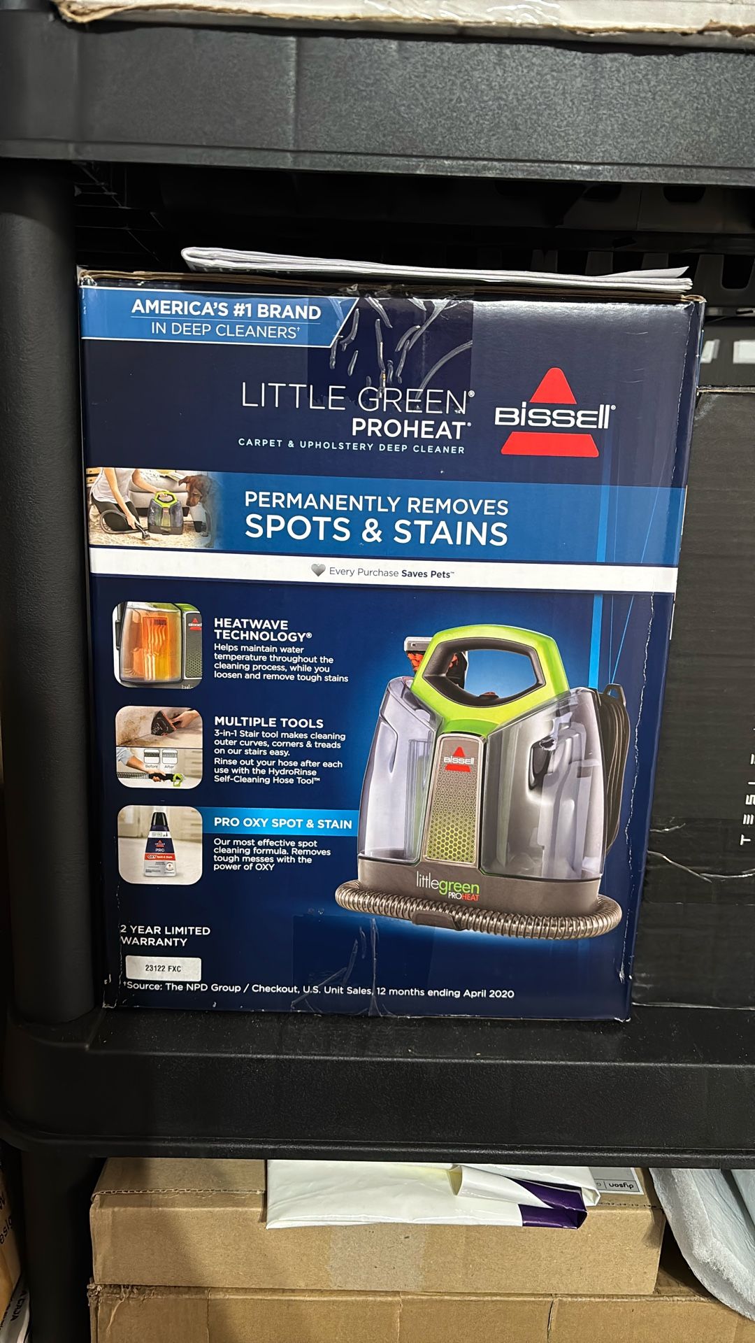 Brand new sealed bissell Little Green Pro Heat Carpet Cleaner 