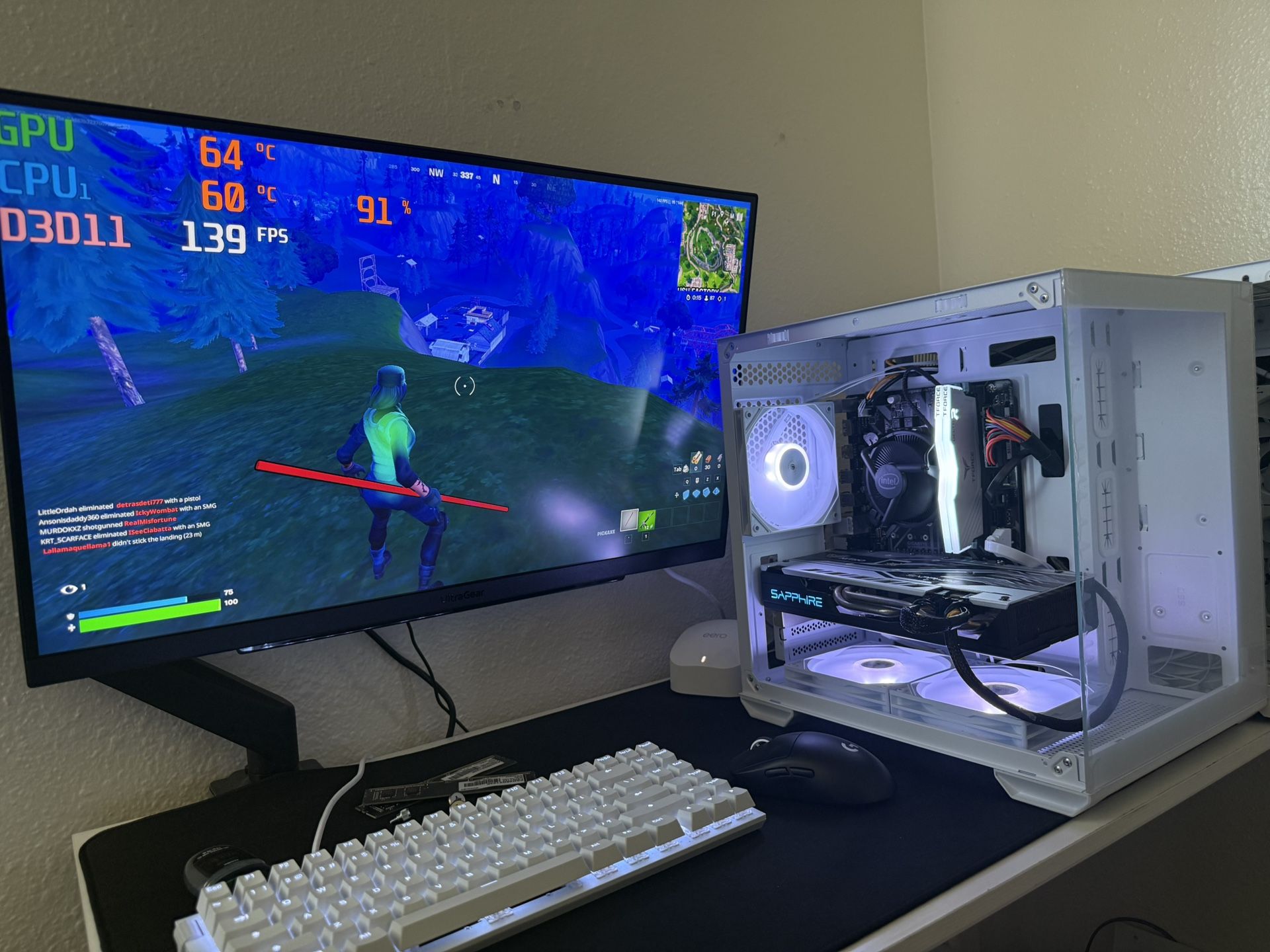 White Gaming Pc Computer Desktop 