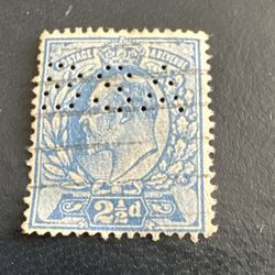  Great Britain Sg 231 Blue Kell 2 1/2 D 1912 Stamp 