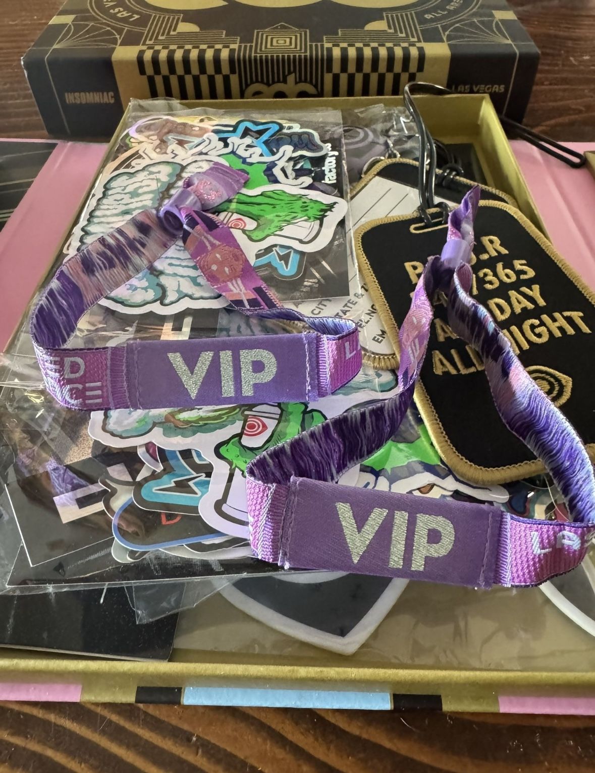 2 EDC VIP SUNDAY ONLY WRISTBANDS