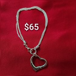 925 Sterling Silver Women's Bracelet/Brasalete De Plata 925 Para Dama