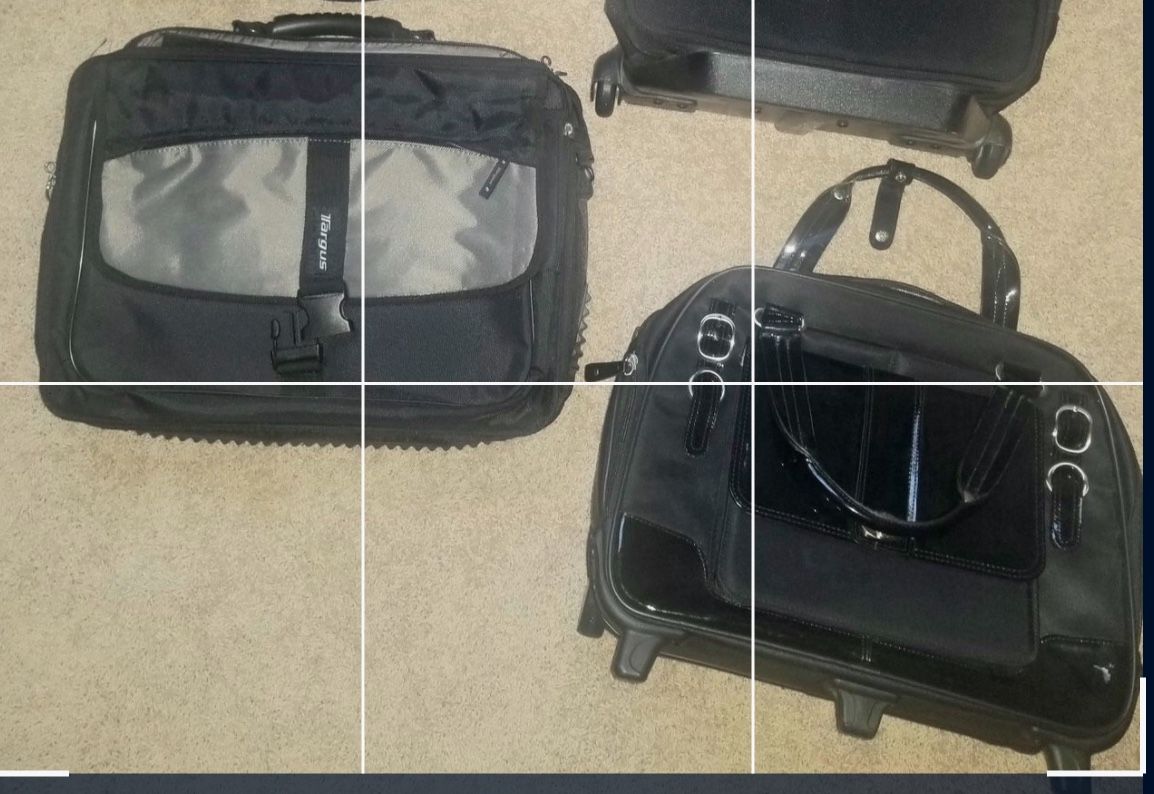 ☆ Laptop messenger bag and rollable bag