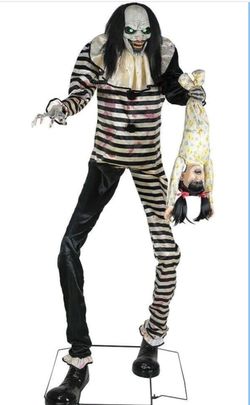 New Sweet Dreams Clown Animated Prop 7' Evil Scary Animatronic Halloween Lifesize