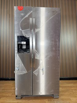 WHIRLPOOL SIDE-BY-SIDE STAINLESS STEEL REFRIGERATOR