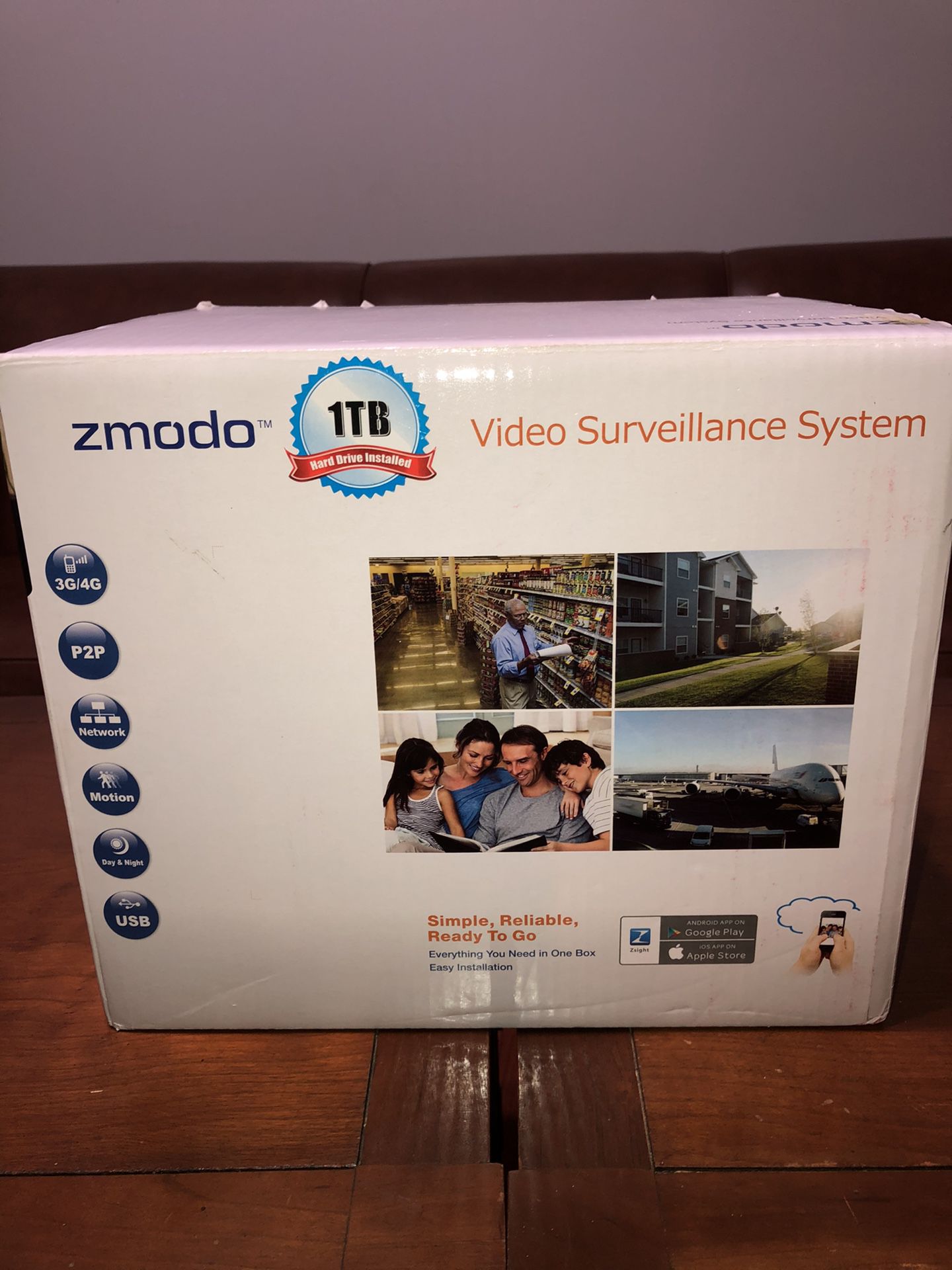 Zmodo Video Surveillance System w/ 8 cameras