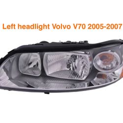 Left Headlight Volvo V70 2005 to 2007 Halogen 