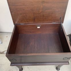 Antique Wooden Storage coffee table and end table