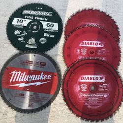 5 SAW BLADES 10”