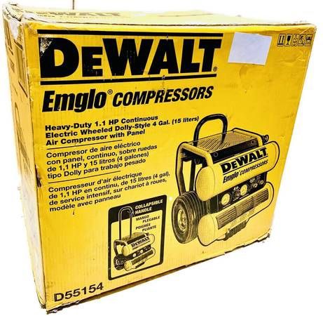 DEWALT D55154 125-PSI 4-Gallon Electric Wheeled Dolly Air Compressor