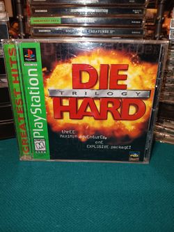 Playstation 1 Game " Die Hard Trilogy " ( Vintage 1997 )